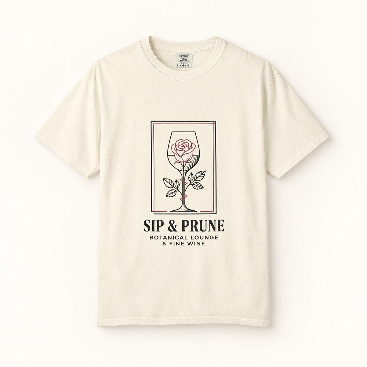 Sip & Prune Rose Society Tee
