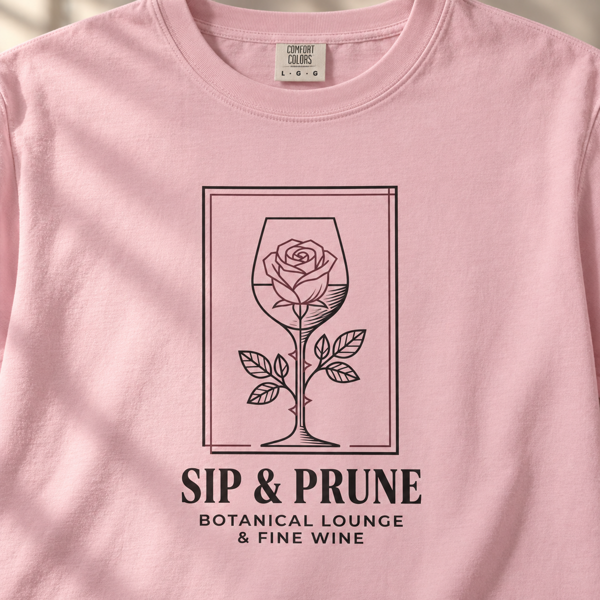 Sip & Prune Rose Society Tee
