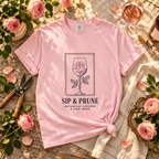 Sip & Prune Rose Society Tee