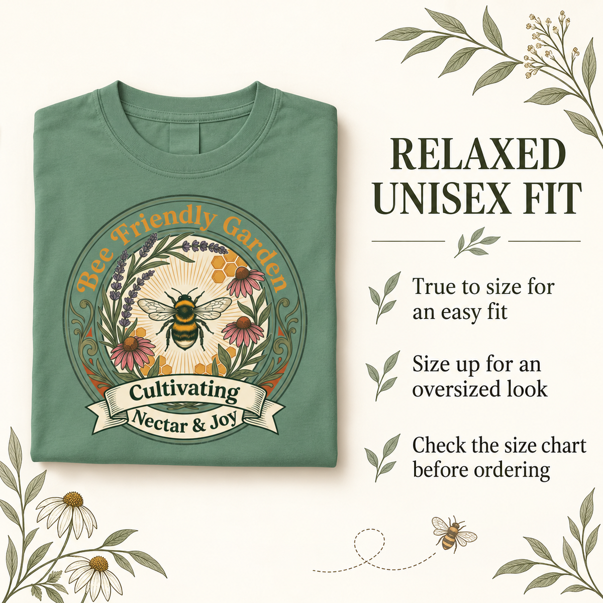 Bee Friendly Garden Tee