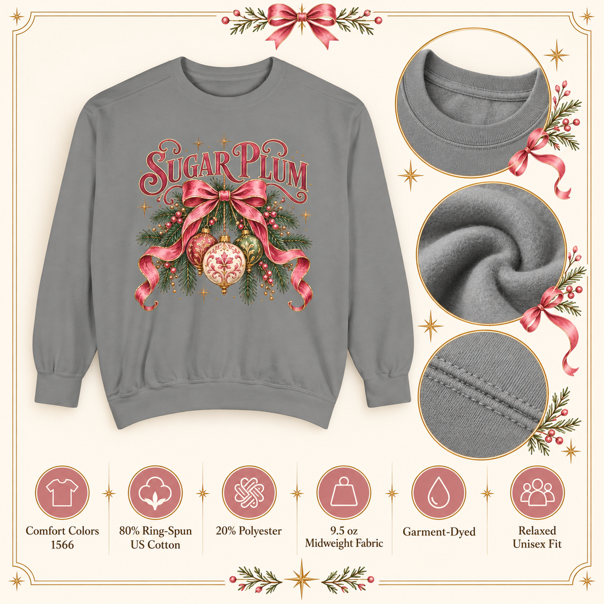 Sugar Plum Christmas Sweatshirt