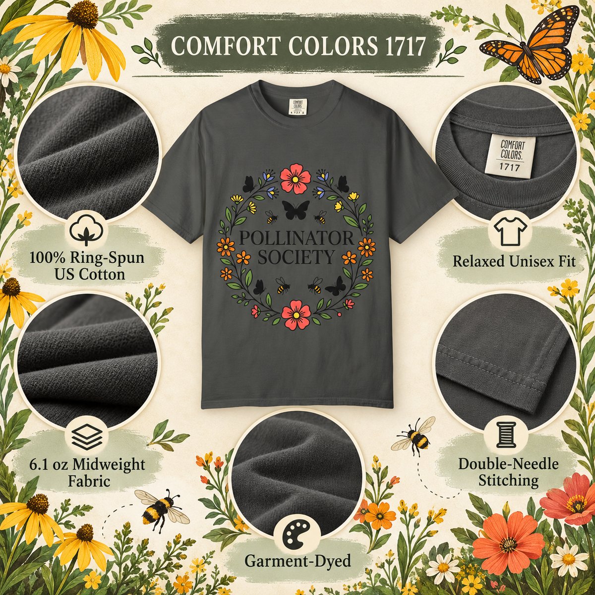 Pollinator Society Tee