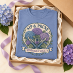 Sip & Prune Hydrangea Society Tee