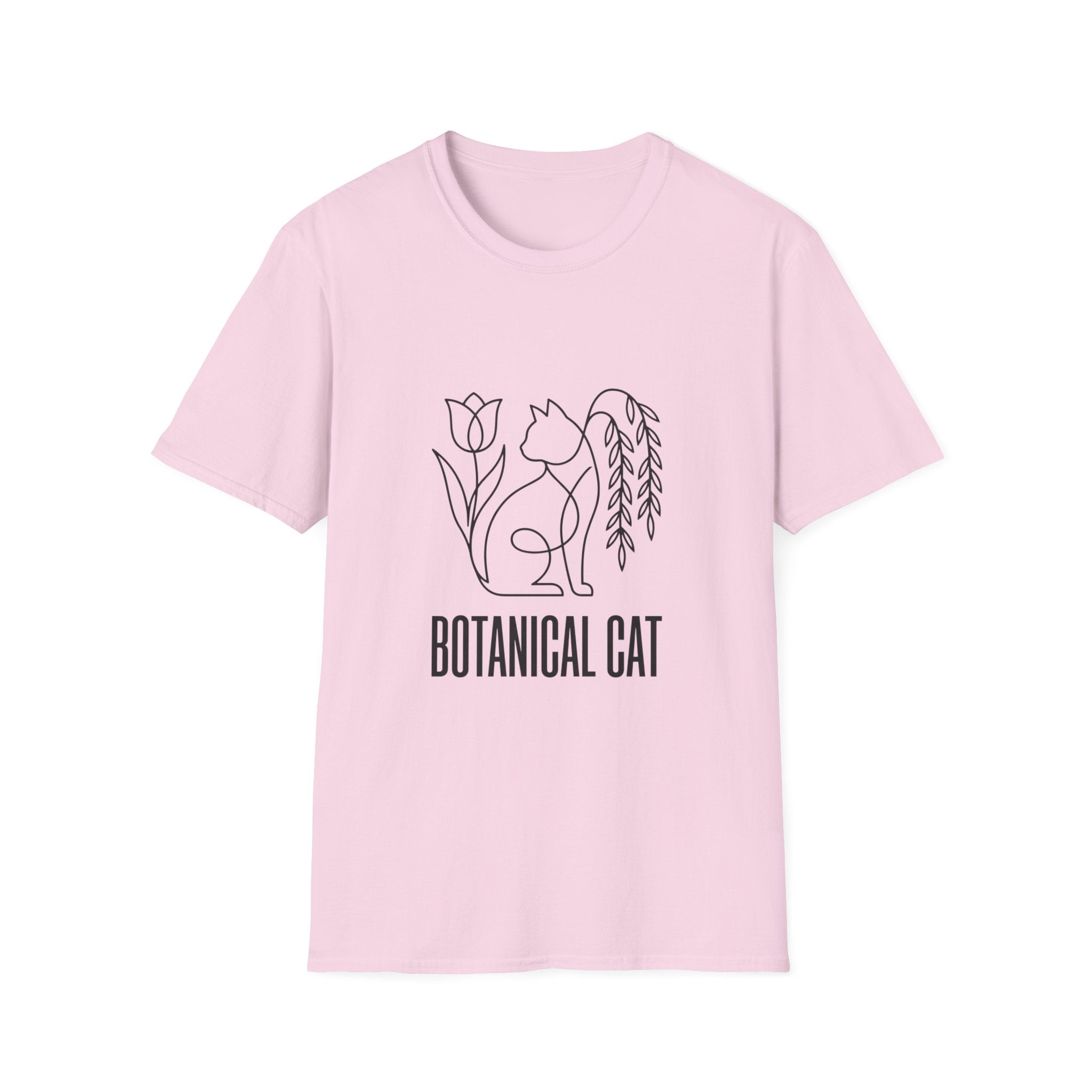 Botanical Cat Sketch T-Shirt