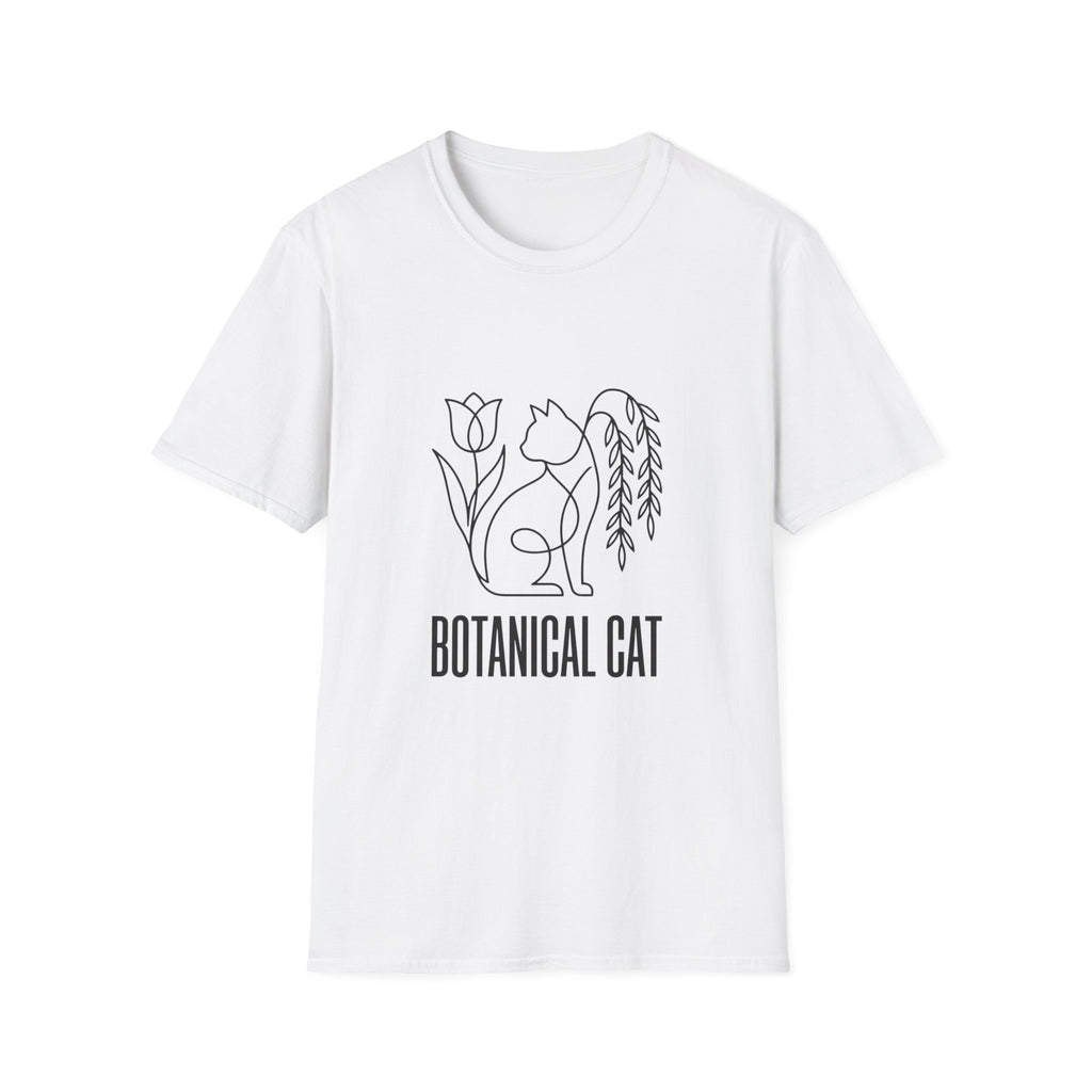 Botanical Cat Sketch T-Shirt
