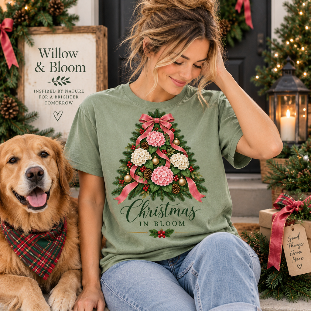 Christmas in Bloom Tee