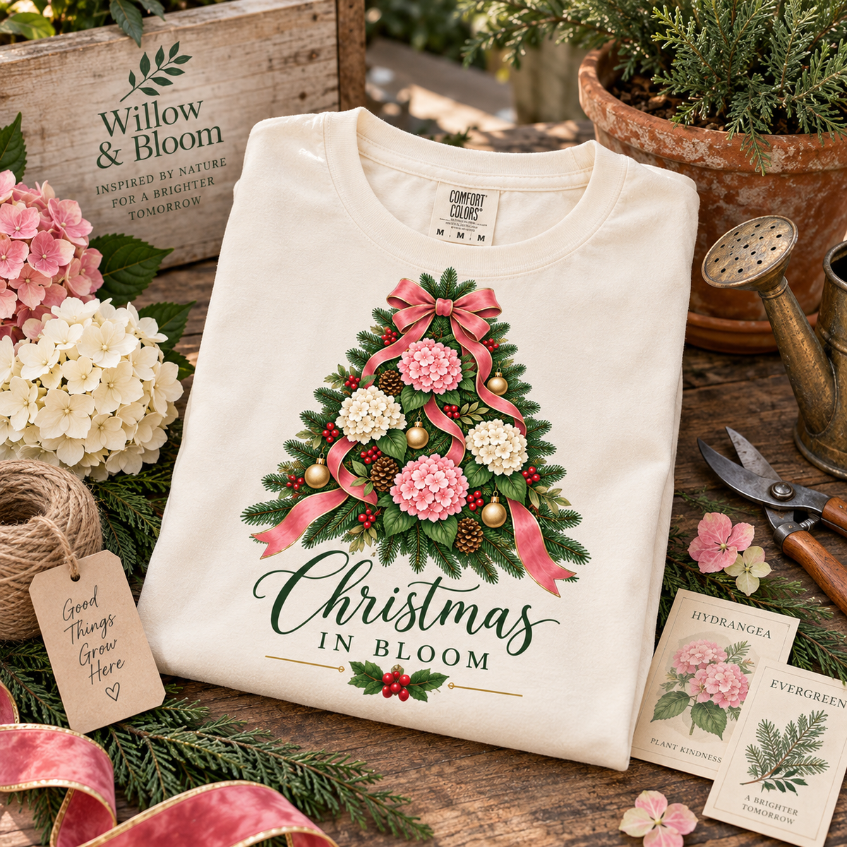 Christmas in Bloom Tee