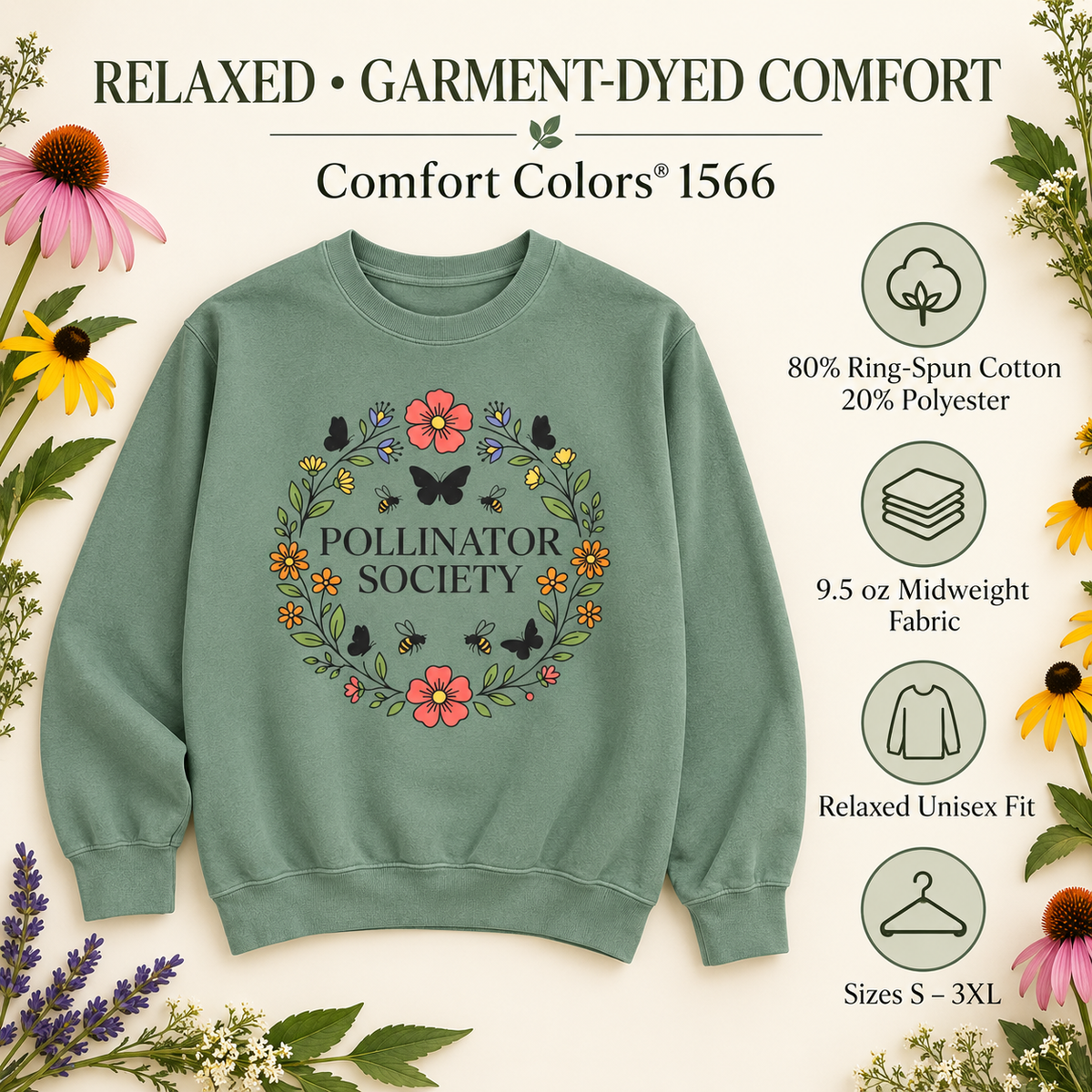 Pollinator Society Sweatshirt