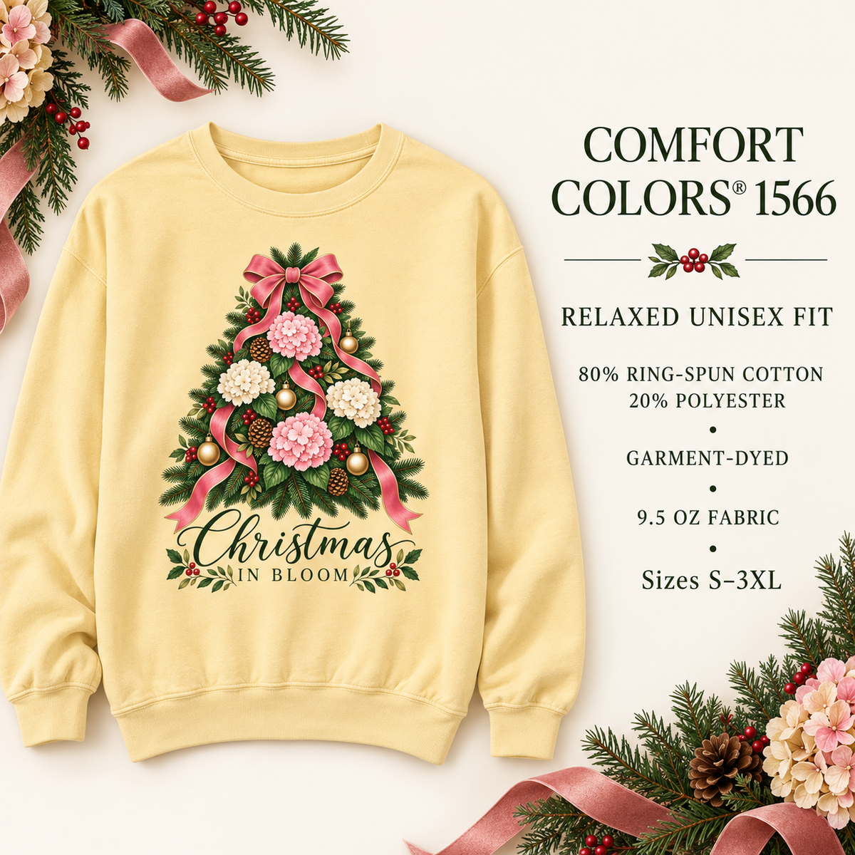Christmas in Bloom Sweatshirt