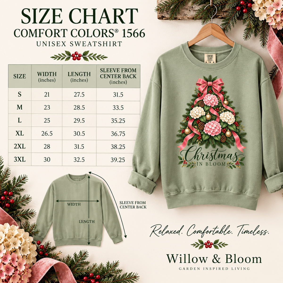 Christmas in Bloom Sweatshirt