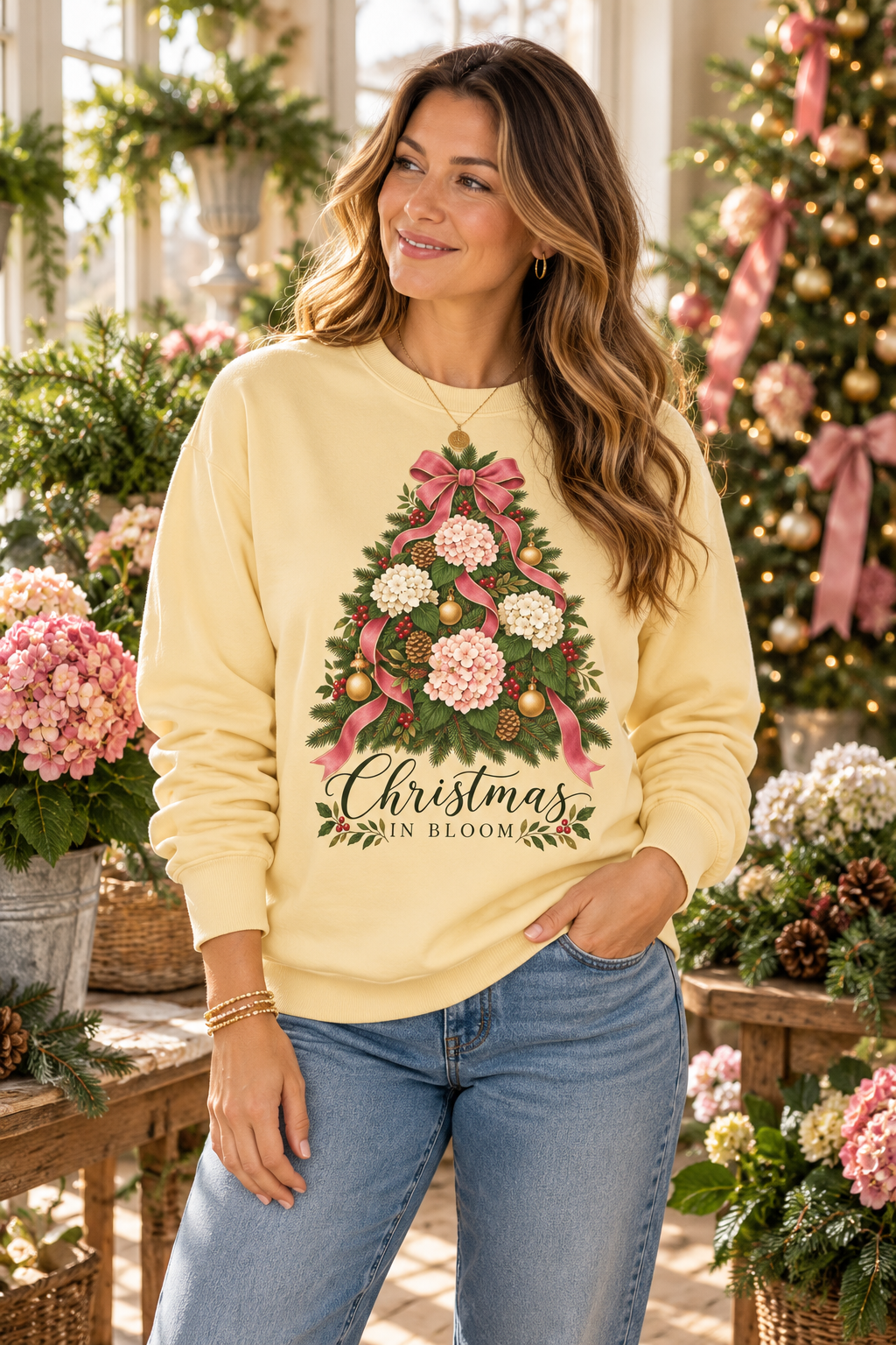 Christmas in Bloom Sweatshirt