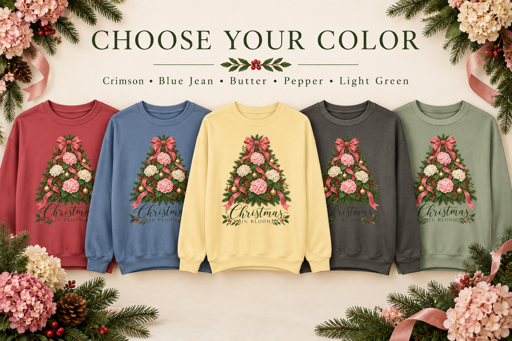 Christmas in Bloom Sweatshirt