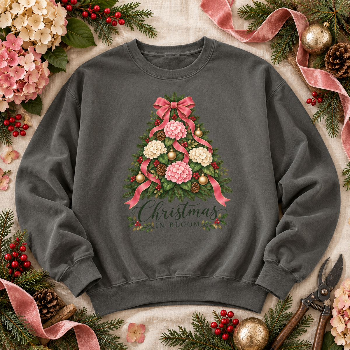 Christmas in Bloom Sweatshirt