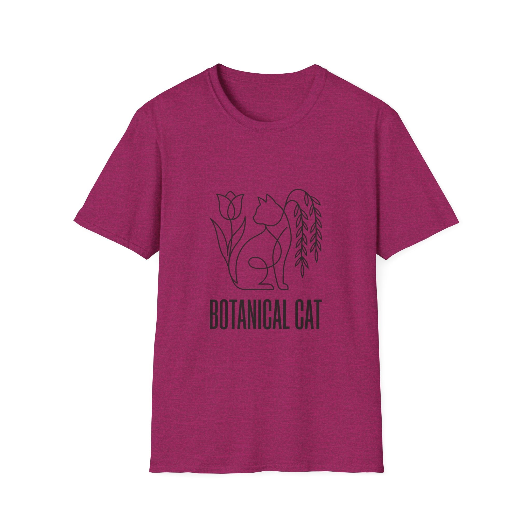 Botanical Cat Sketch T-Shirt