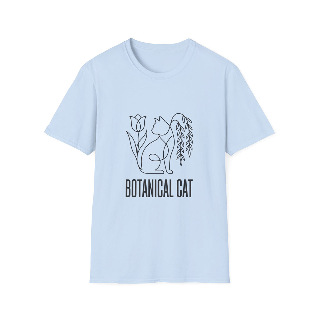 Botanical Cat Sketch T-Shirt