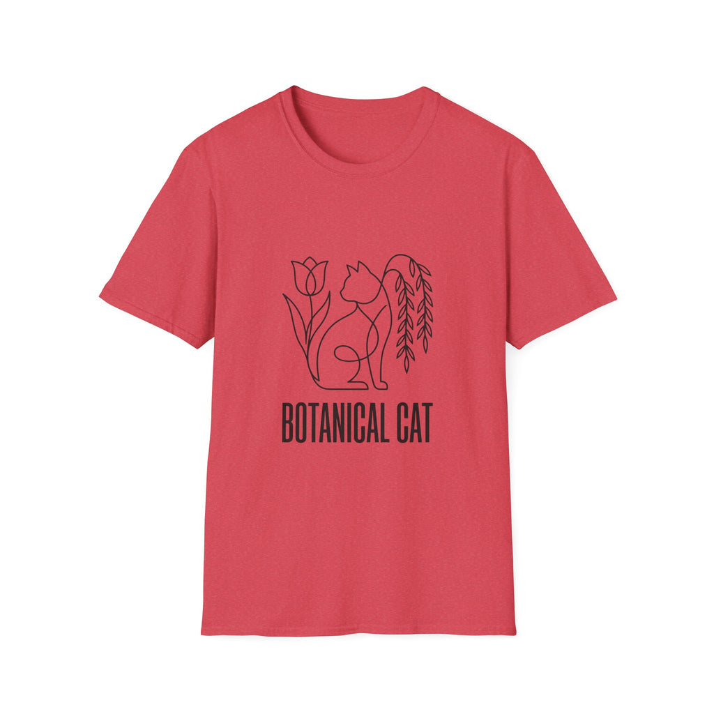 Botanical Cat Sketch T-Shirt