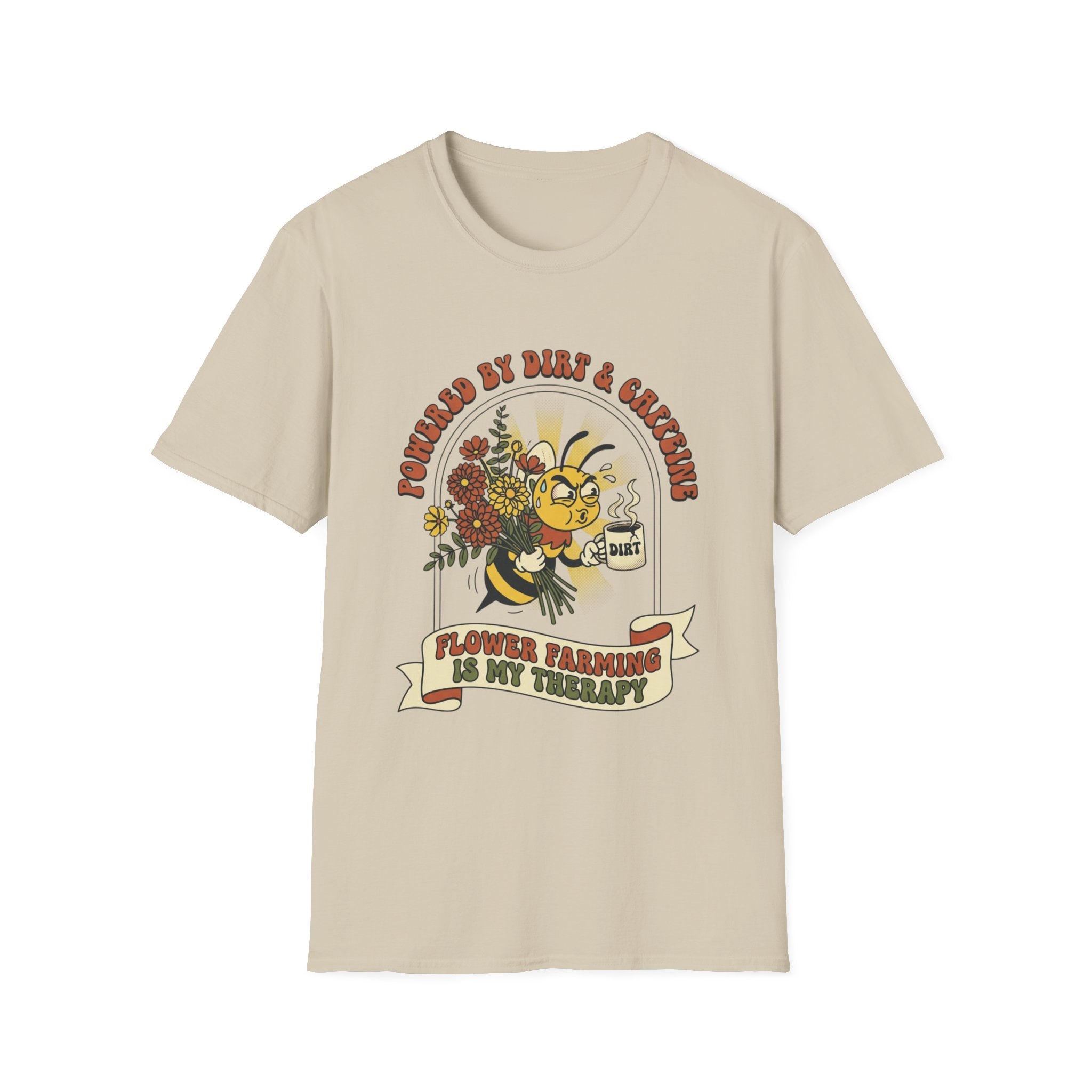 Flower Farm Bee Coffee T-Shirt