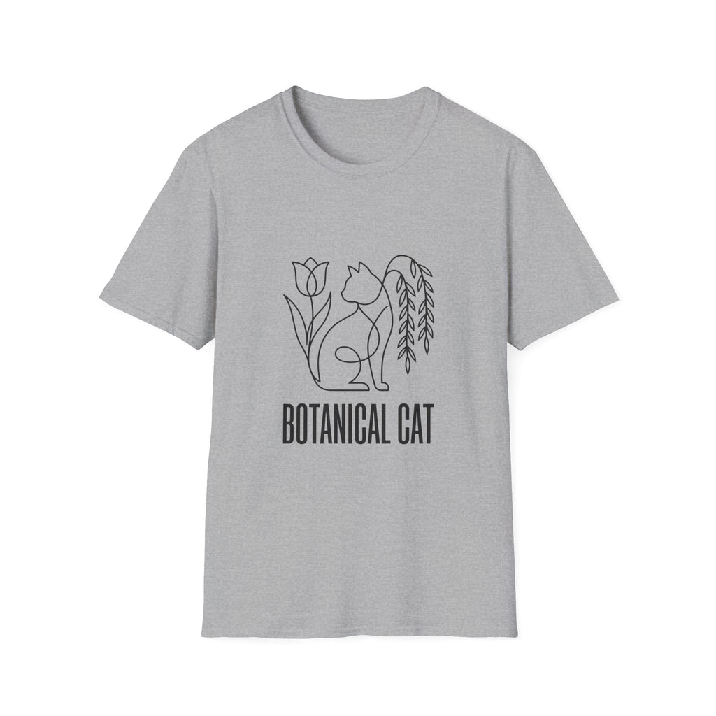 Botanical Cat Sketch T-Shirt