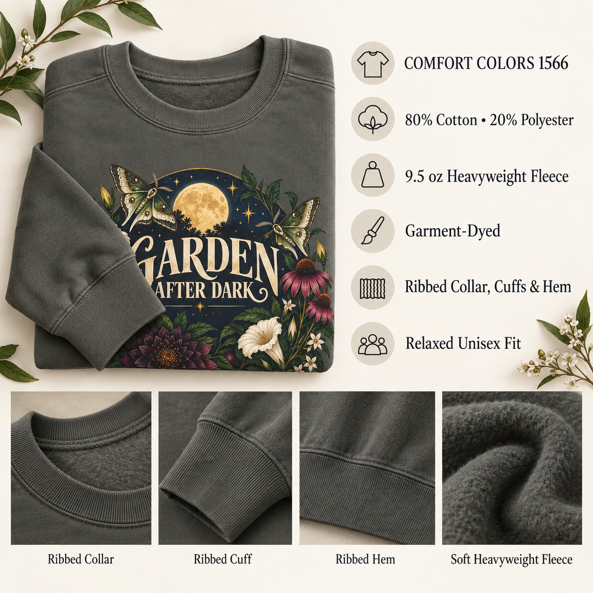 Garden After Dark Sweatshirt